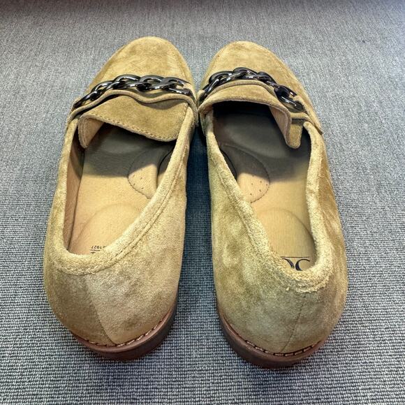 Sofft Nevara Women 9 Dress Loafers  Hazelwood Tan Suede Academia Business Chunky - Picture 6 of 9